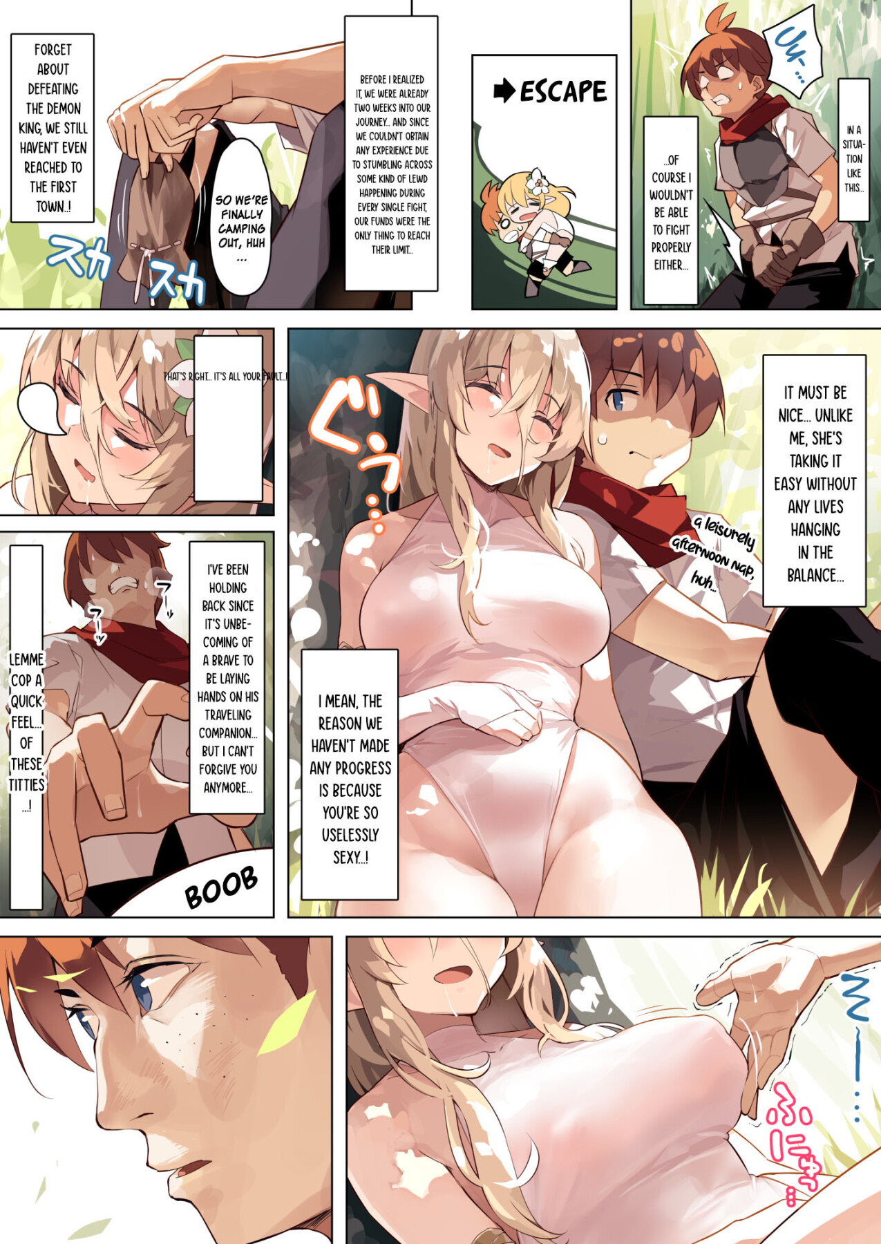 Hentai Manga Comic-A Manga About a Hopeless Man Who Has Sex With a Kind Elf-Read-7